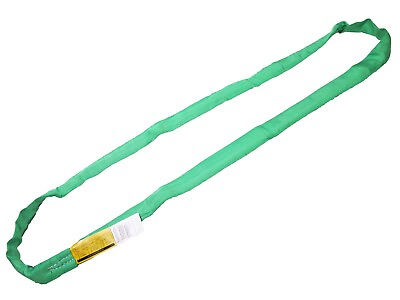 #ad Round Sling Green Endless 4 FT Polyester Rim Sling Crane Tow Lifting Belt