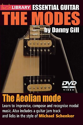 #ad Lick Library Essential Guitar THE AEOLIAN MODE Style MICHAEL SCHENKER DVD Lesson