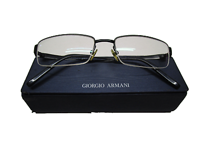 #ad #ad Giorgio Armani Eyeglasses Frames Titanium Flex Men Rectangular 145 GA 270 003