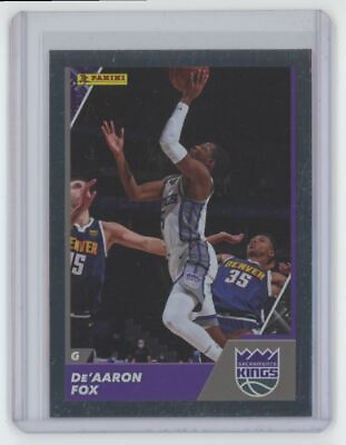 #ad 2021 22 Panini Basketball Card De#x27;Aaron Fox Sacramento Kings #37
