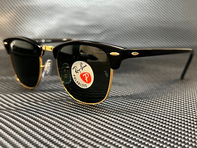 #ad RAY BAN RB3016 901 58 Black Square Unisex Polarized 55 mm Sunglasses