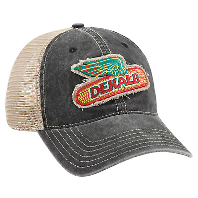 #ad DEKALB SEED Demin Vintage Trademark Logo Cap Hat New Ballcap Corn Distressed