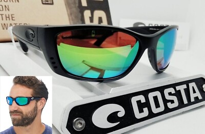 #ad COSTA DEL MAR blackout green mirror FISCH polarized 580P sunglasses NEW IN BOX