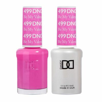 #ad DND Soak Off Gel Polish and Nail Lacquer 499 Be My Valentine