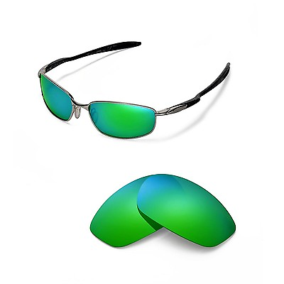 #ad Walleva Polarized Emerald Replacement Lenses for Oakley Blender Sunglasses