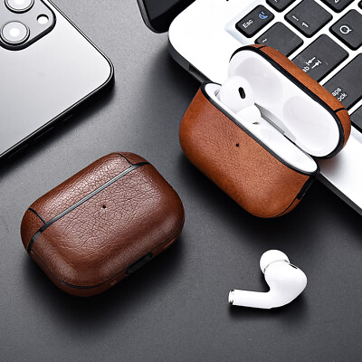 #ad Leather Hard Plastic Cover for AirPods Pro 2 Case for AirPods Pro2 Pro 2nd GEN F