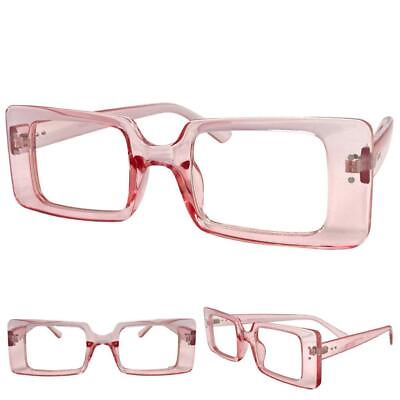 #ad Women Classy Elegant Retro Modern Style Clear Lens EYE GLASSES Pink FashionFrame