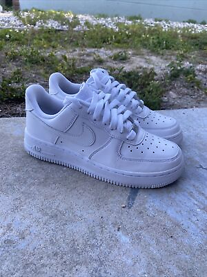 #ad Nike Air Force 1 LE GS White DH2920 111 Kids Size 7Y LIGHTLY USED