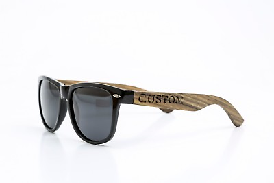 #ad Custom Engraved Polarized Wooden Sunglasses Wood Glasses Personalized Groomsmen