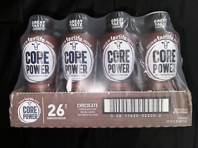 #ad Fairlife Core Power High Protein Milk Shake Chocolate 14 FL Oz Pack of 12
