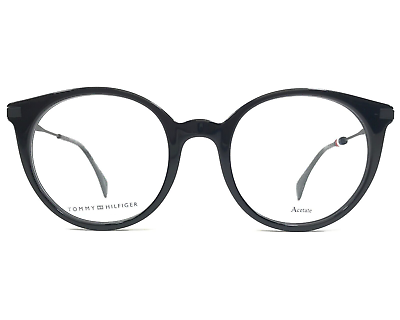 #ad Tommy Hilfiger Eyeglasses Frames TH 1475 807 Black Round Full Rim 50 21 145