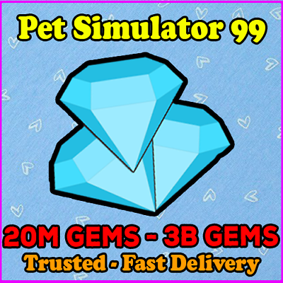 #ad Pet Simulator 99 Pet Sim 99 PS99 💎20M 100M 500M 1B 3B GEMS QUICK🚚 RELIABLE✅