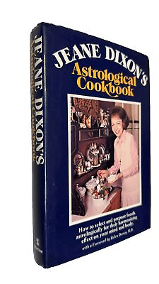 #ad JEANE DIXON’S ASTROLOGICAL COOKBOOK 1st Edition 1st *Occult Vintage Cookbook*