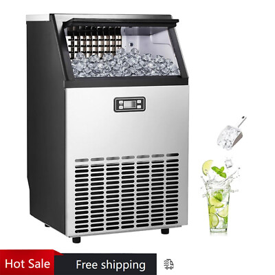 #ad Electactic Ice Maker Commercial Ice Machine Stainless Steel Home Offices HOT
