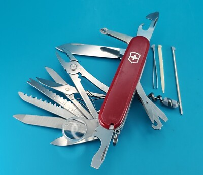 #ad Victorinox Swiss Army SwissChamp Pocket Knife Multi Tool Red 91m *AWS*