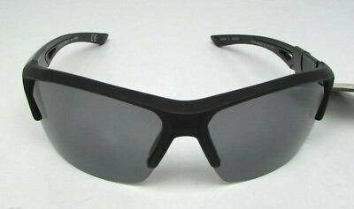 #ad Foster Grant IronMan INTERFERENCE Black Polarized Sunglasses NEW See Description