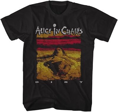#ad Alice in Chains T Shirt Dirt Album Cover 90s Music Vintage Style Graphic Tees