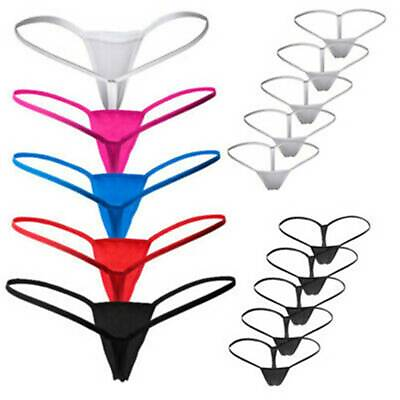 #ad 5Pcs set Womens Sexy Micro Lingerie Panty Thong Mini G String Underwear Panties