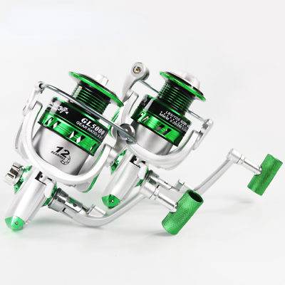 #ad New Spinning Fishing Reel Metal Spool 12BB Bearing Balls 1000 7000 Fishing Wheel