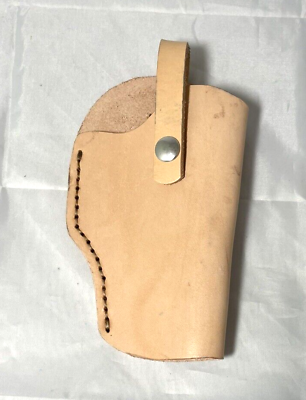 #ad NEW Revolver Handmade Leather Holster For .38 Special .357 Magnum Tan Right