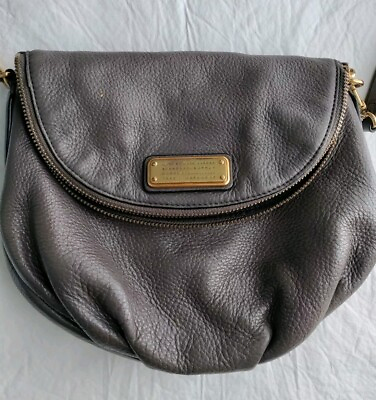 #ad Marc by Marc Jacobs Standard Supply Used Brown Leather Hobo Crossbody Messenger