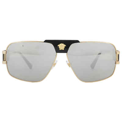 #ad Versace VE2251 10026G 63 Men#x27;s Square Sunglasses Gold