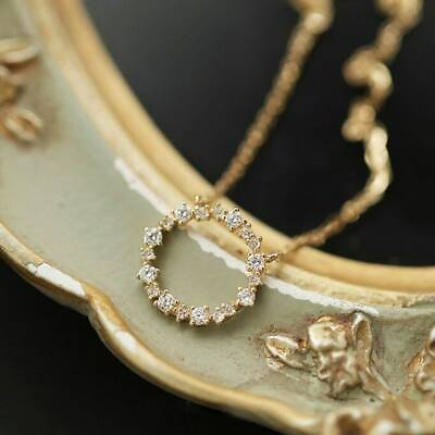 #ad 14K Gold Necklace For Women Crystal Necklace Gold Necklace Jewelry For Women