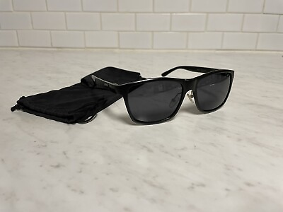 #ad Men’s Sunglasses Classic Black Shades UV Tint w Travel Pouch