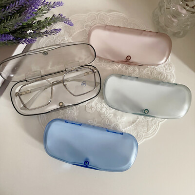 #ad Transparent Portable Glasses Case Waterproof Plastic Reading Glasses Case Shell^