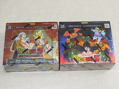 #ad 2 Dragon Ball Z Vengeance and Movie Collection Booster Boxes Sealed DBZ Panini