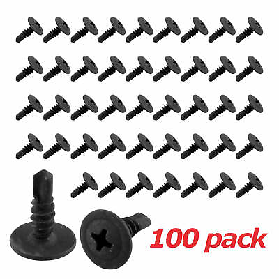 #ad Black Phosphate Phillips Wafer Head Self Tapping Drilling Screws 1 2quot; 100 pack