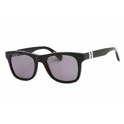 #ad Lacoste Men#x27;s Sunglasses Black Rectangular Plastic Frame Grey Lens L978S 001