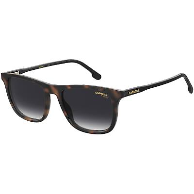 #ad Carrera Men#x27;s Sunglasses Havana Full Rim Frame Dark Grey Shaded Lens 261 S 0086