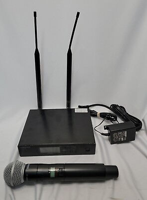 #ad Shure QLXD24 SM58 Digital Wireless Handheld Microphone System H50 *LoOk 🎤