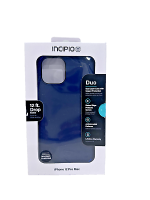 #ad Incipio Duo Dual Series Case for Apple iPhone 12 Pro Max Blue NEW IN BOX