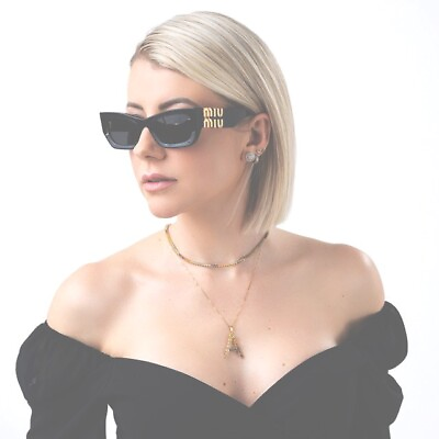#ad MïuMiü LuxuryNew $400Retro Trendy Rectangle Sunglasses Women Vintage