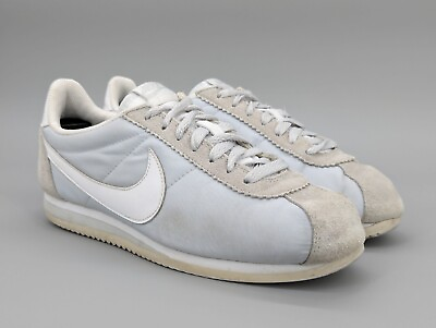 #ad Nike Women#x27;s Classic Cortez Nylon Pure Platinum White Shoes 749864 010 Size 8