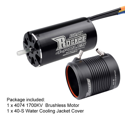 #ad Rocket Water Jacket Set w 1700KV Brushless Sensorless Motor for Traxxas RC Boat