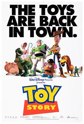 #ad Toy Story 1995 Pixar Disney Movie Poster US Release Teaser #1