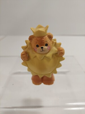 #ad Enesco Lucy Rigg Lucy And Me Vintage Porcelain Bear Figurine Yellow Sun Costume