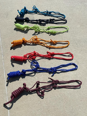 #ad Horse Rope Halter With 7 Ft Lead Rope Handmade Horse Halter Training Halter