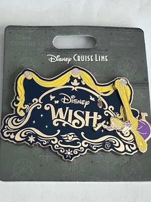 #ad DCL Cruise Line Swinging Rapunzel Disney Wish Disney Pin B