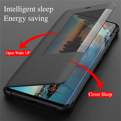 #ad For Huawei Mate 20X 20 10 Pro P20 Lite Smart View Window Flip Leather Case Cover