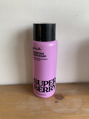 #ad Victorias Secret PINK Body Wash 12oz Super Berry Blend Boosting NEW Extract Red