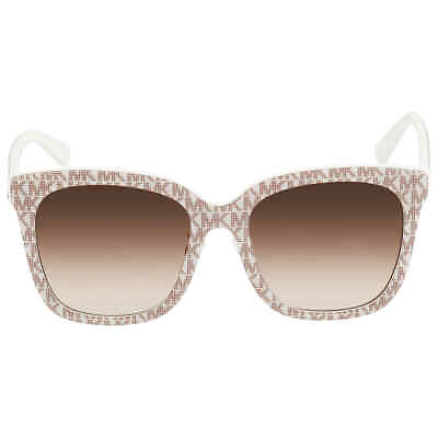 #ad Michael Kors San Marino Brown Gradient Square Ladies Sunglasses MK2163F 310313