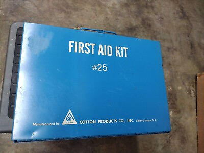 #ad Vintage ACME Cotton Products Co. First Aid Kit #25 in Immaculate Condition