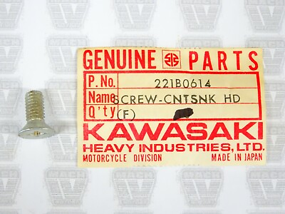 #ad Kawasaki NOS NEW 221B0614 Screw 6x14 C2 F11 F12MX G3 G4 G5 KD KE KH KM KS KT KV
