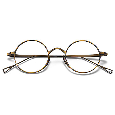 #ad Super Lightweight Titanium Retro 45mm Spectacle Glasses Round Eyeglass frames