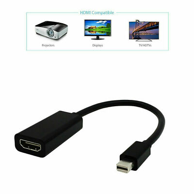 #ad Mini DisplayPort Thunderbolt To HDMI Adapter For Microsoft Surface Pro 2 3 4 BLK