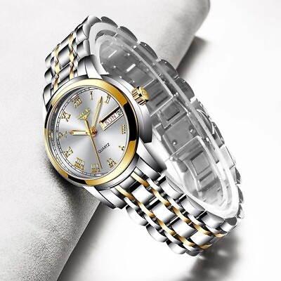 #ad LIGE 2020 New Gold Watch Women Watches Ladies Creative Steel women#x27;s bracelet...